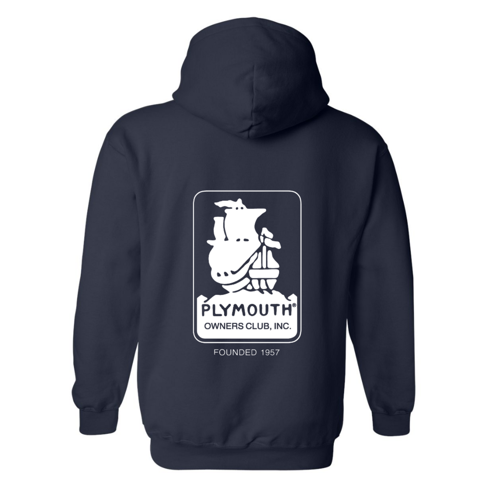 Gildan Plymouth Logo Front & Back Hoodie