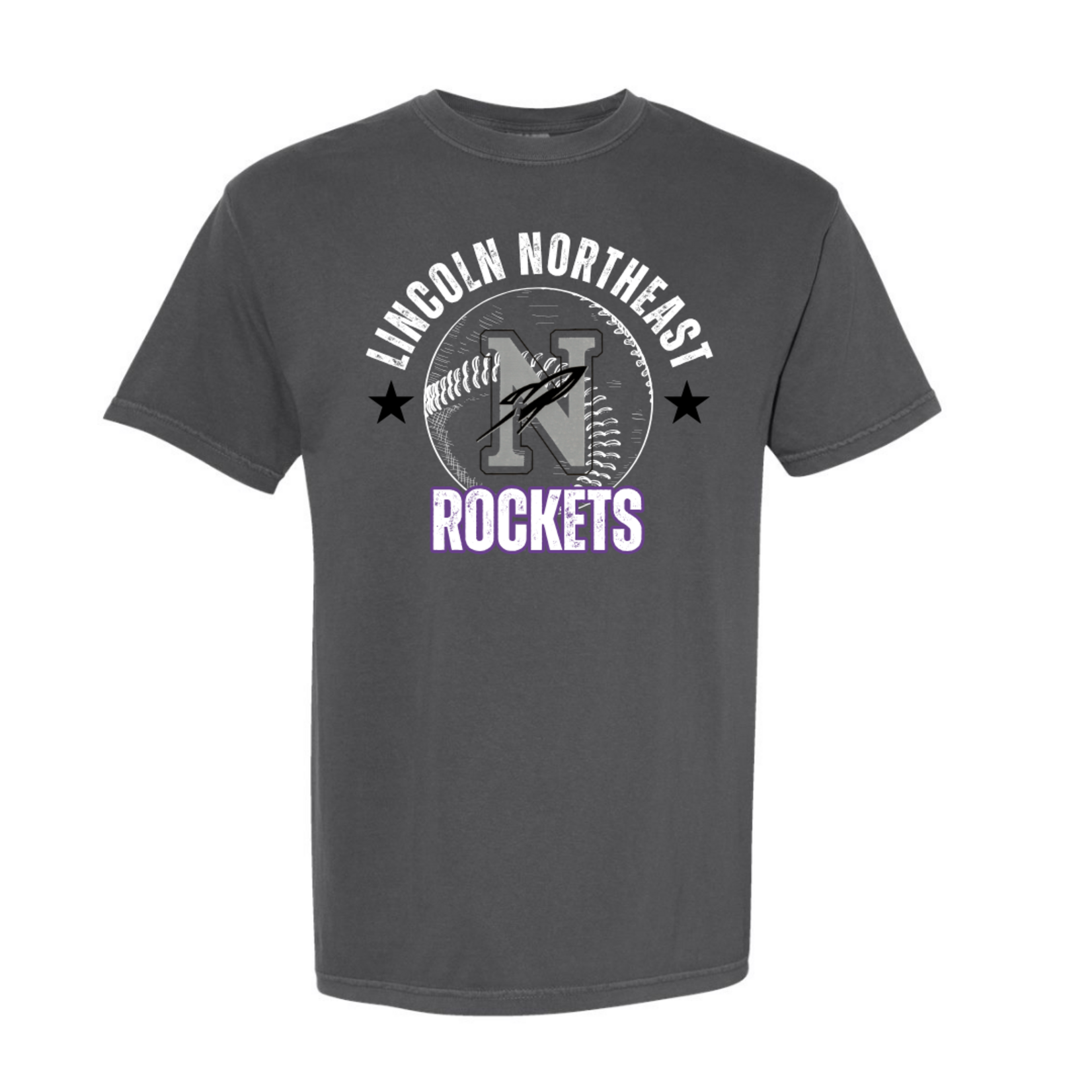 comfort colors Rockets Baseball Distressed Tee