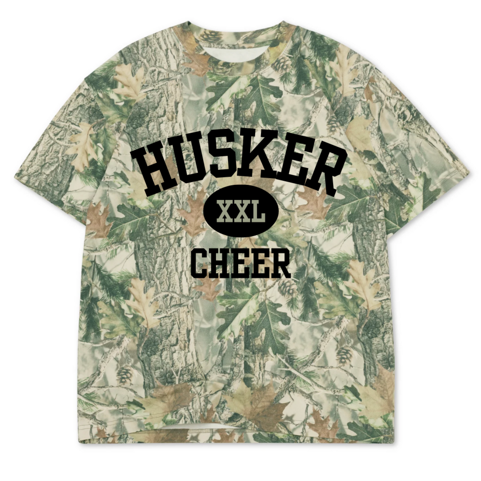 Cotton Collective Husker Cheer Camo Tee
