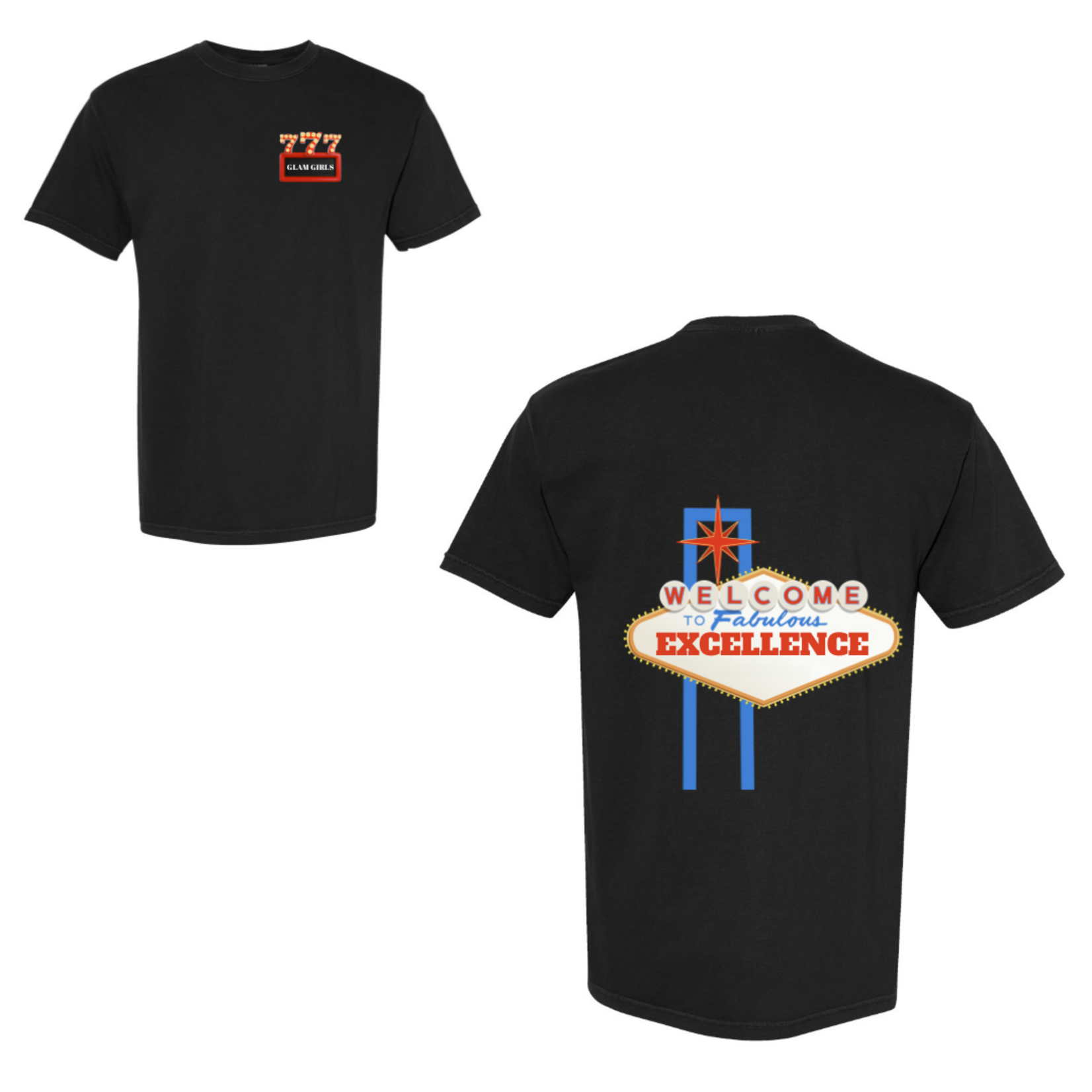 comfort colors Cheer Xpress Excellence Vegas Tee