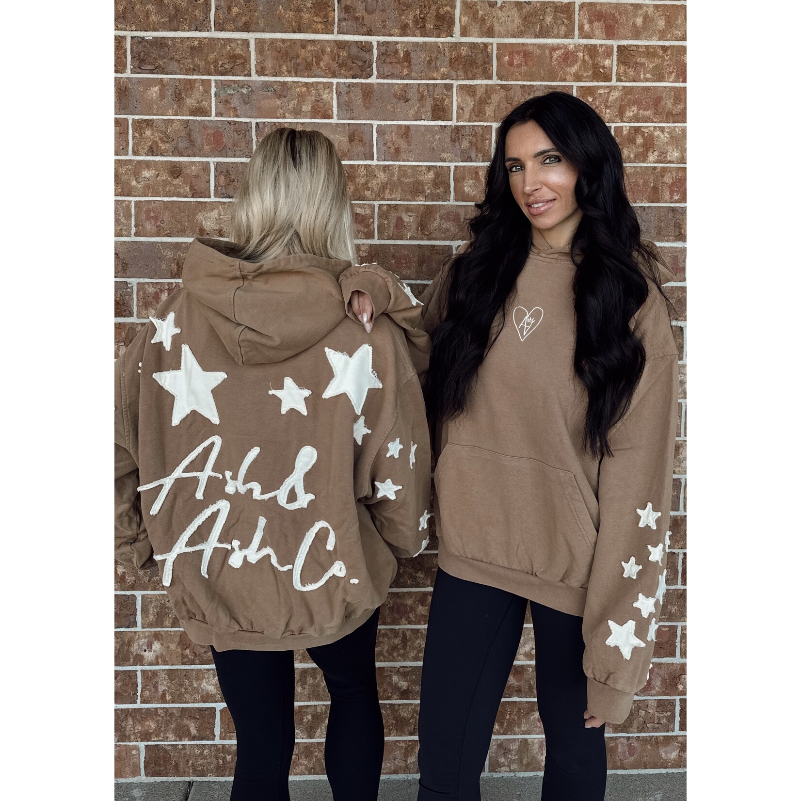 Ash & Ash Co. Cursive Stitch Star Hoodie