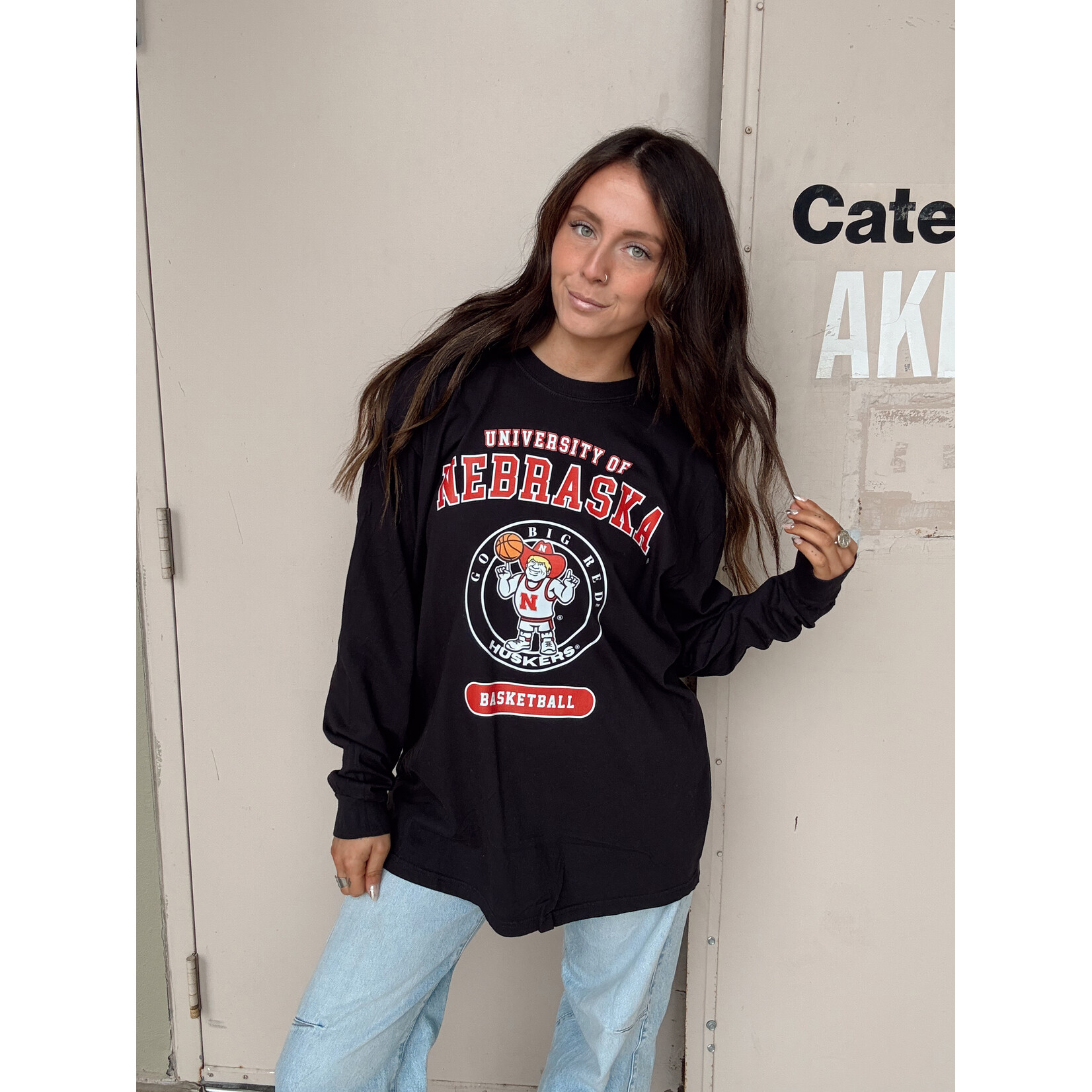 comfort colors University of Nebraska Basketball Long Sleeve Tee