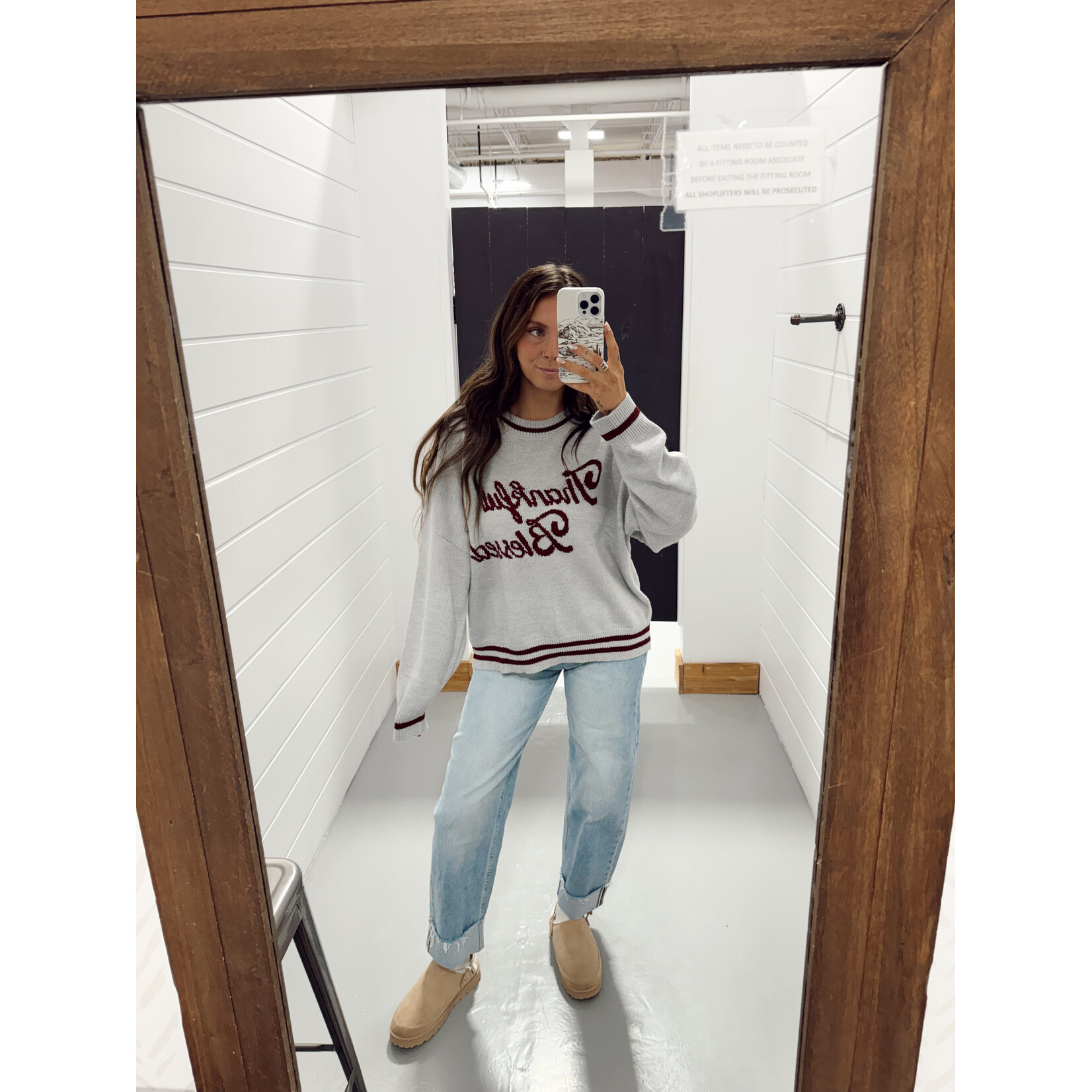 Thankful & Blessed Graphic Sweater