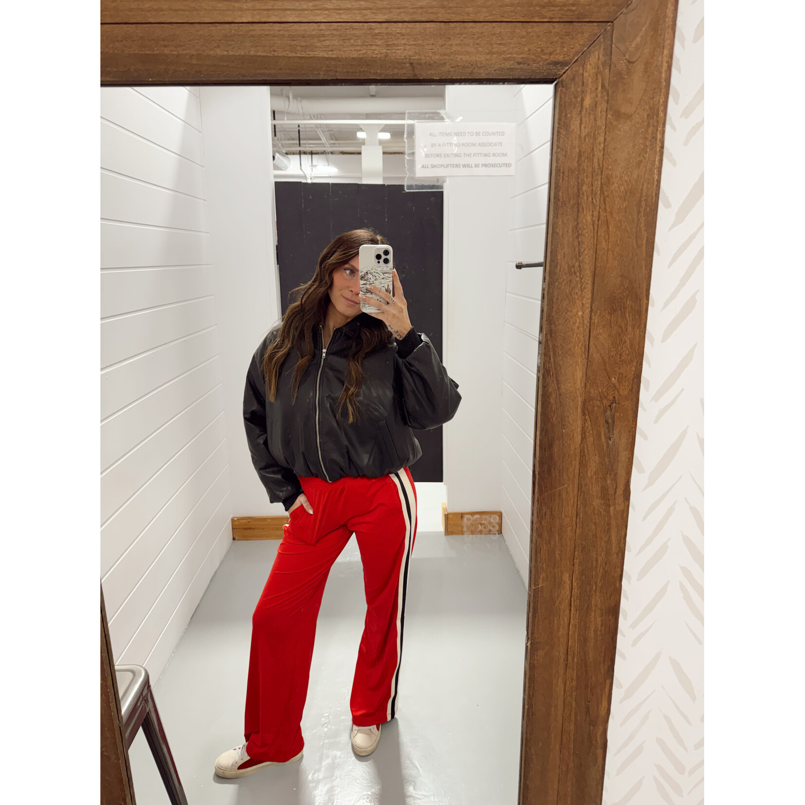 Butter Soft Side Striped Straight Pant