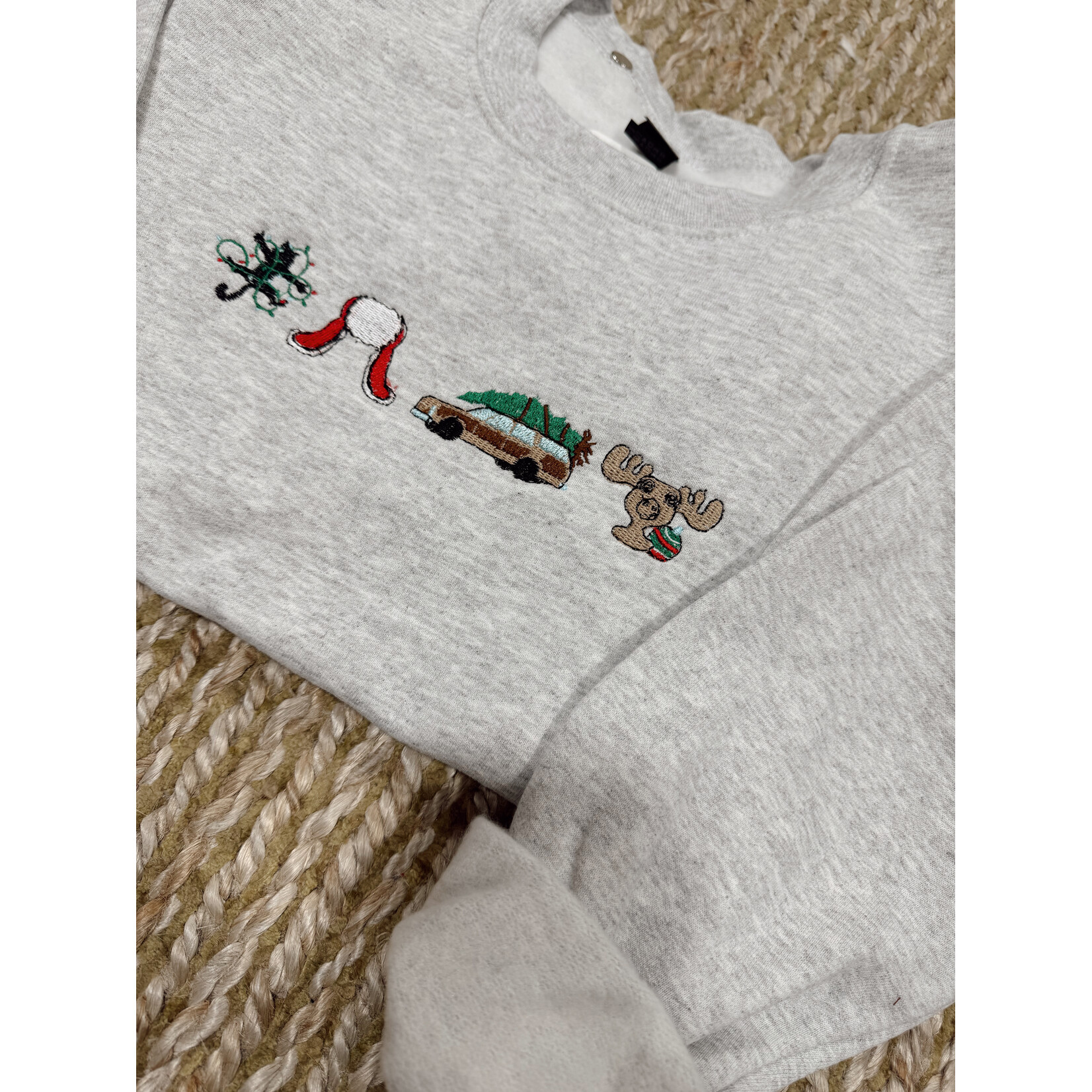 Griswold Christmas Embroidered Crew