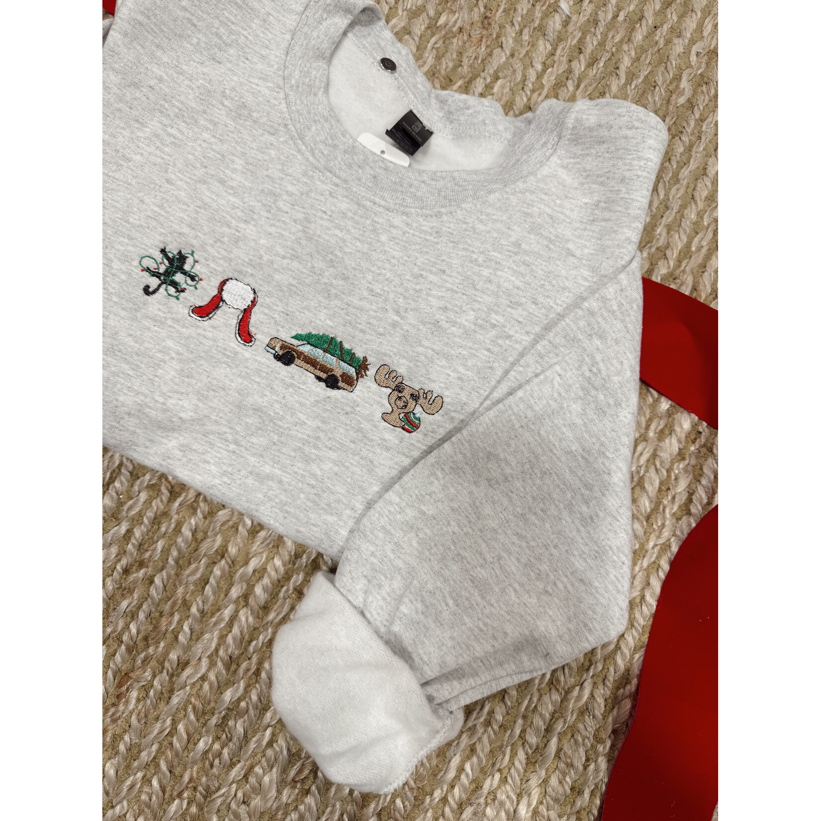 Griswold Christmas Embroidered Crew