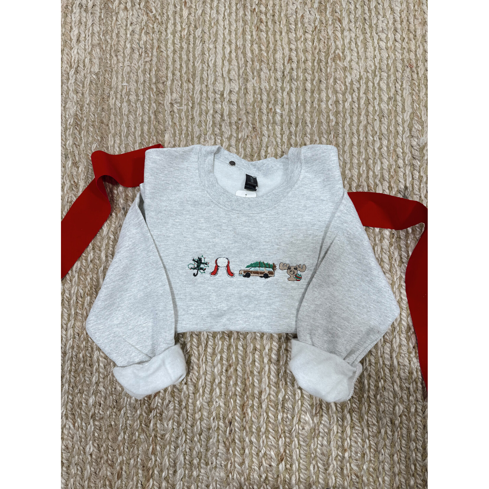 Griswold Christmas Embroidered Crew