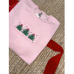 Merry Christmas Bow Trees Emb. Crew