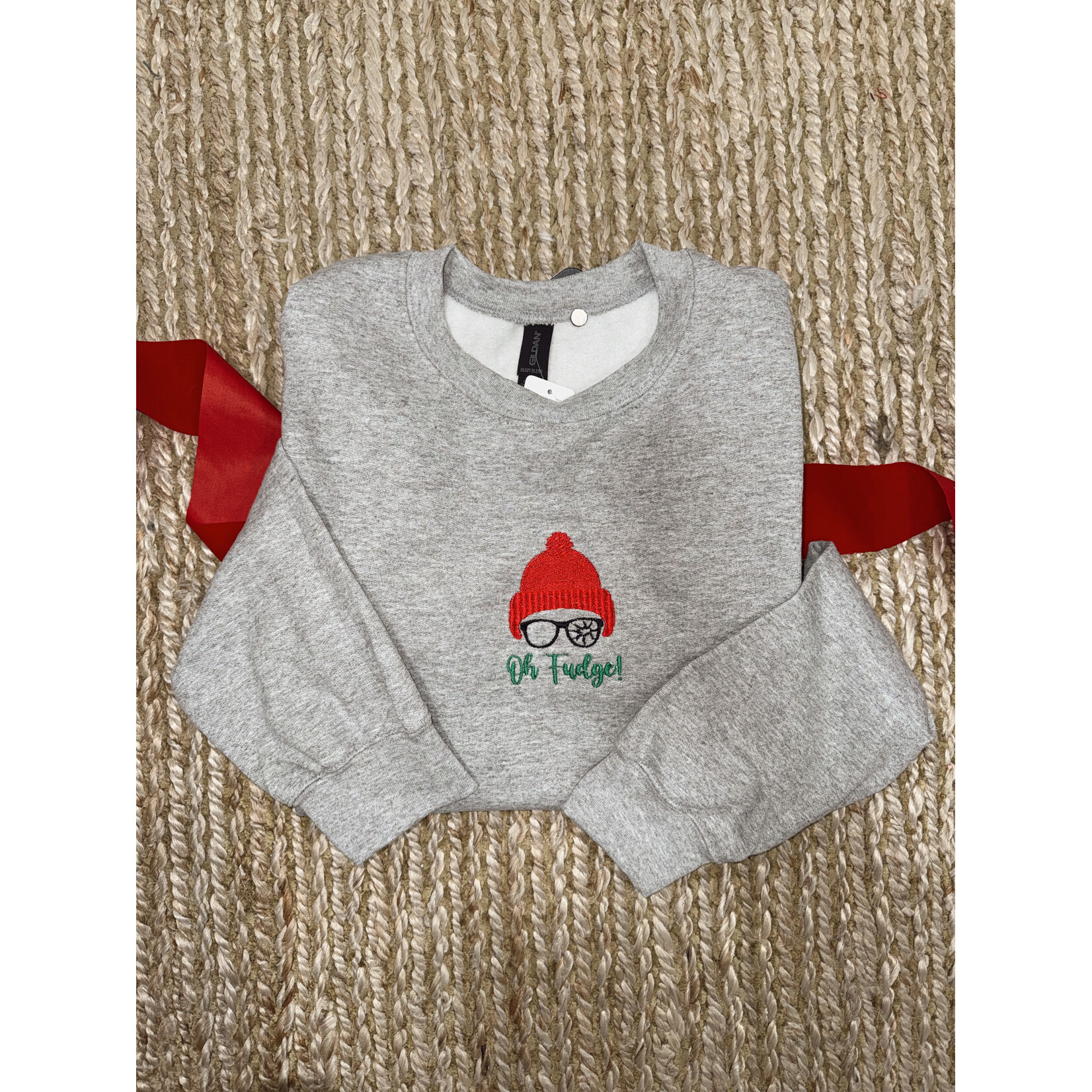 Gildan Oh Fudge! Christmas Story Emb. Crew