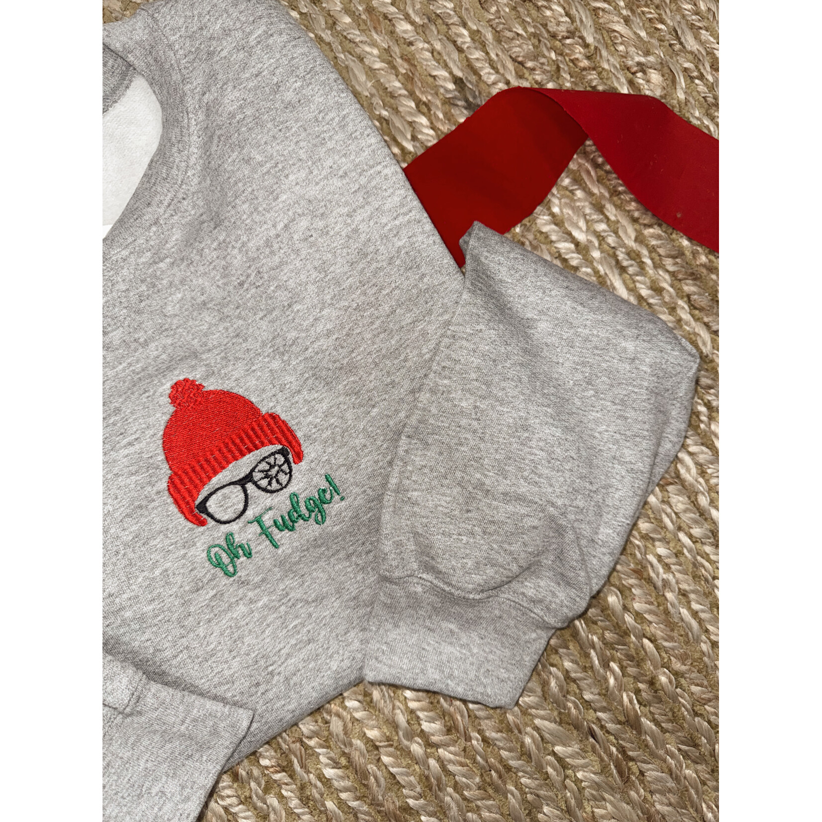 Gildan Oh Fudge! Christmas Story Emb. Crew