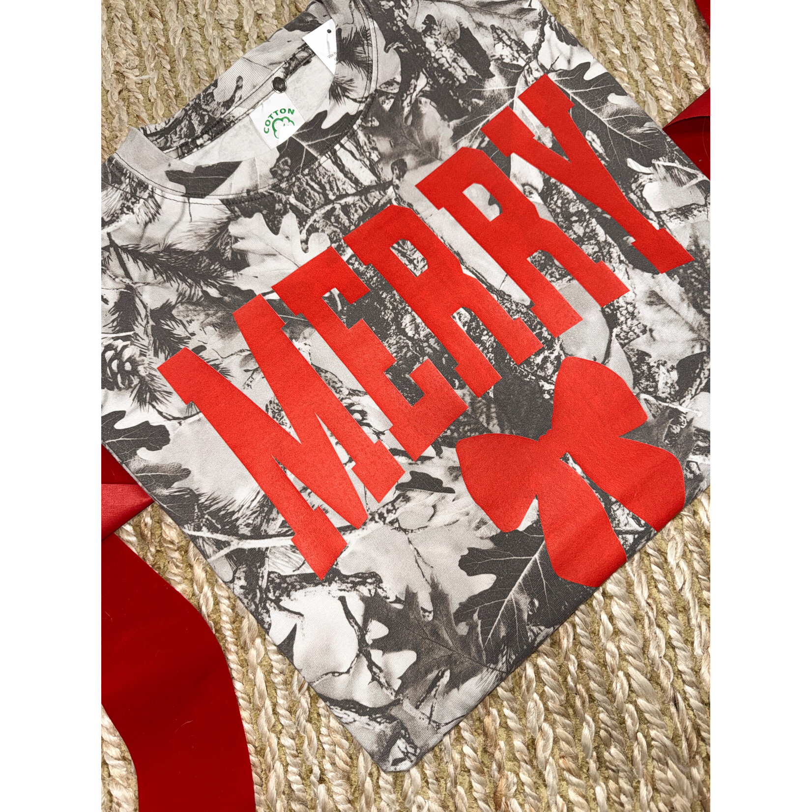 Cotton Collective Merry Bow Tee