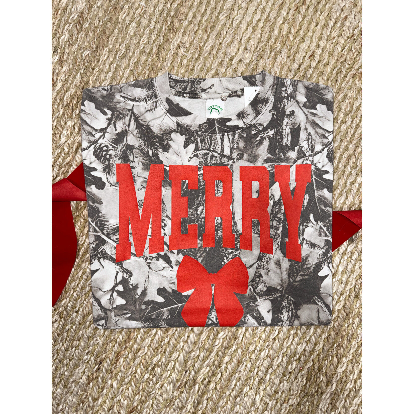 Cotton Collective Merry Bow Tee