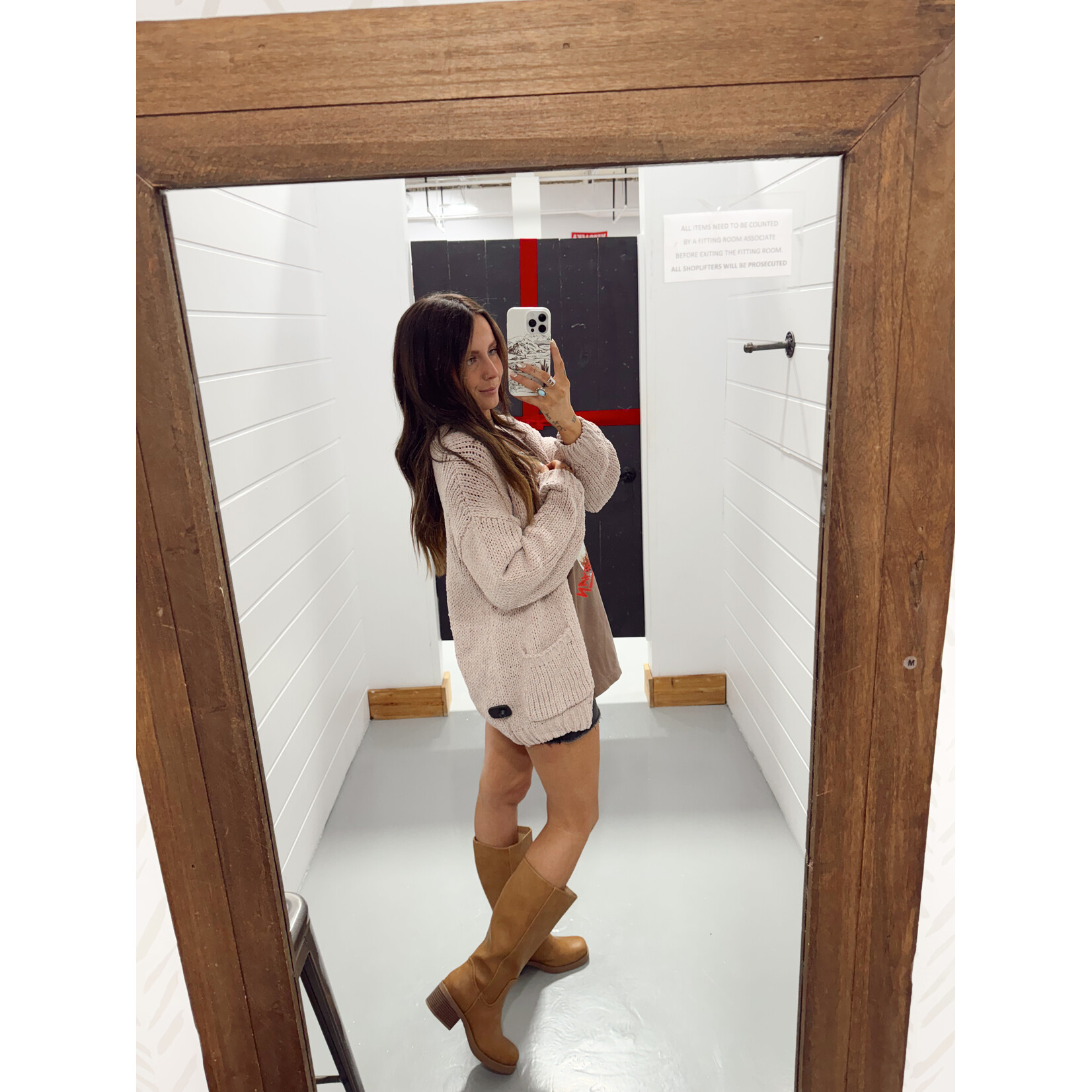 Chunky Chenille Cable Knit Cardi