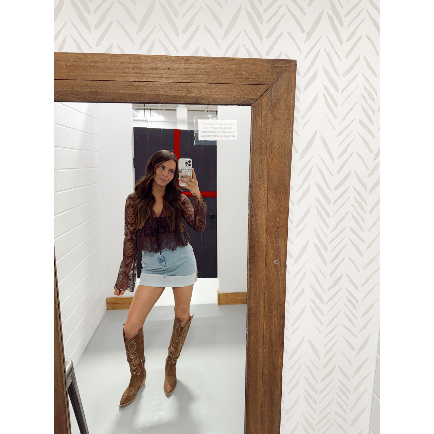 Croche Embroidered Top