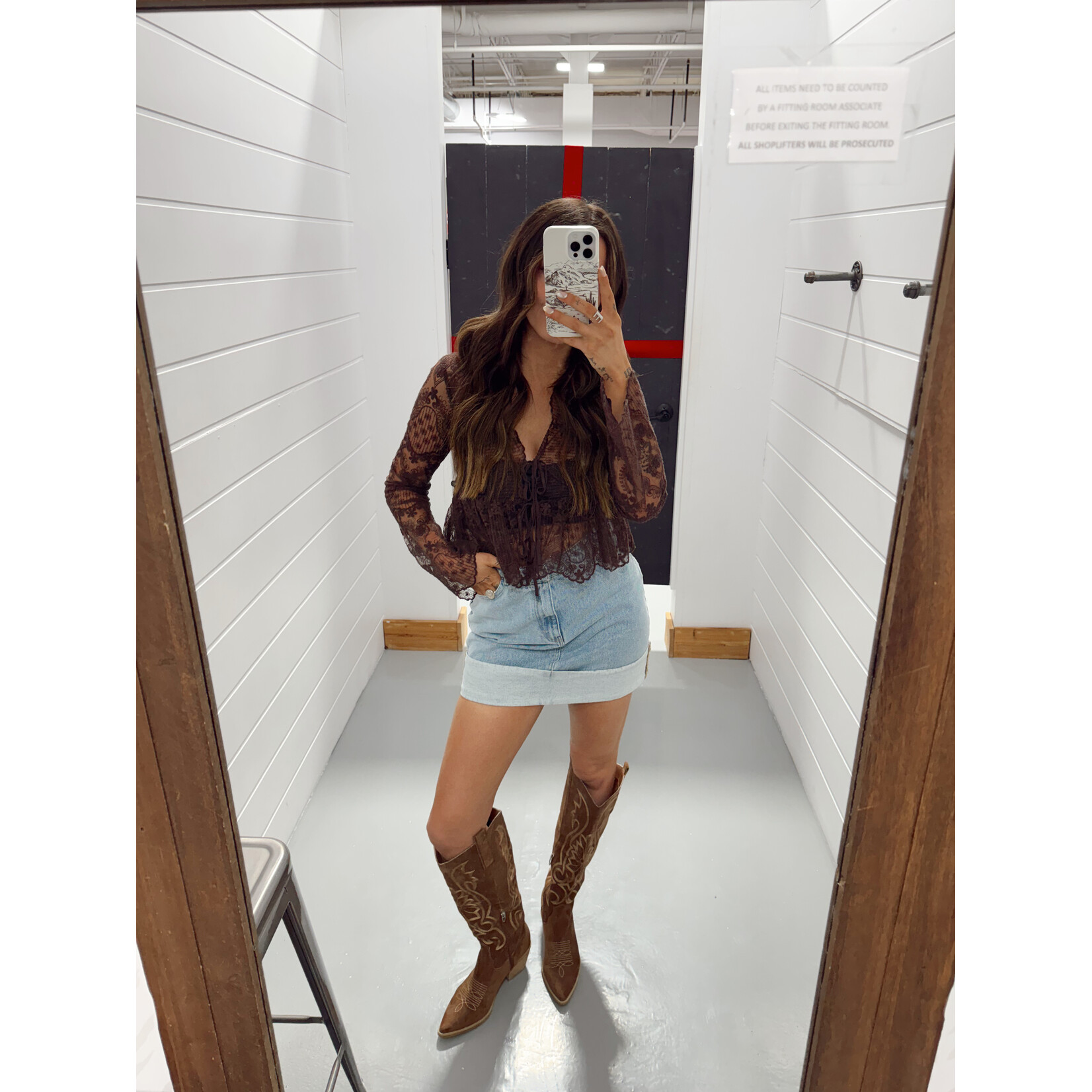 Croche Embroidered Top