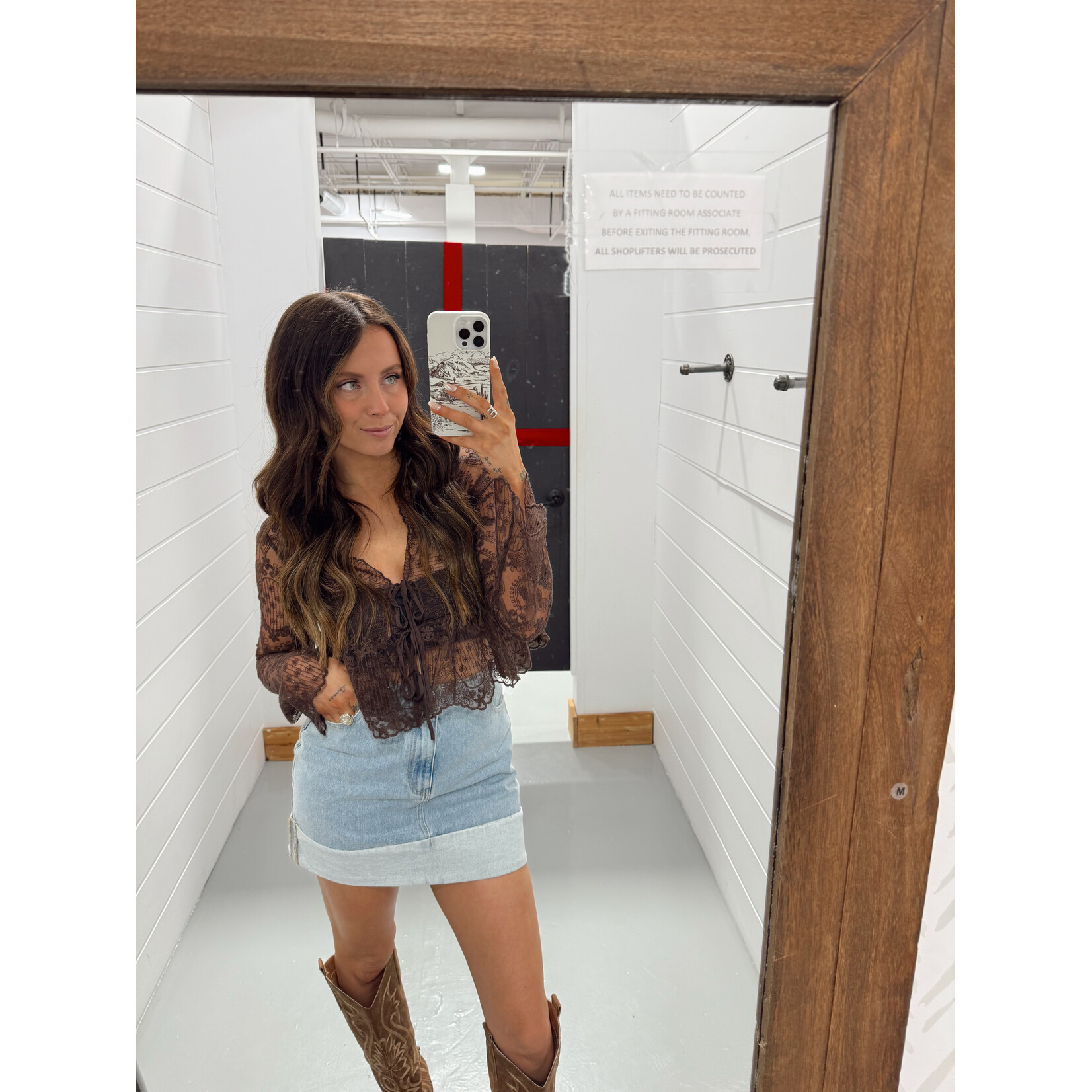 Croche Embroidered Top