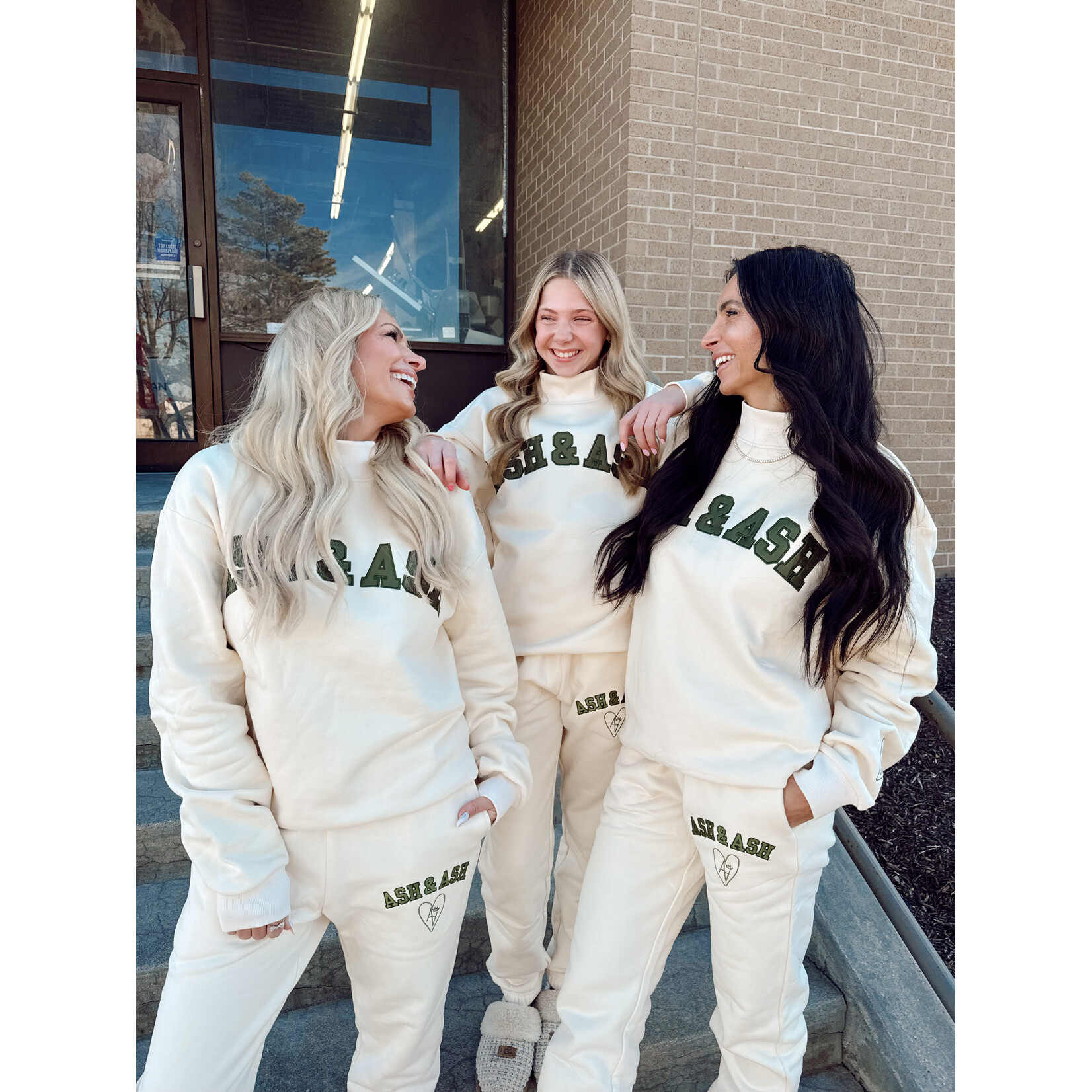 Ash & Ash Co. Arch Emb. Mockneck Sweatshirt