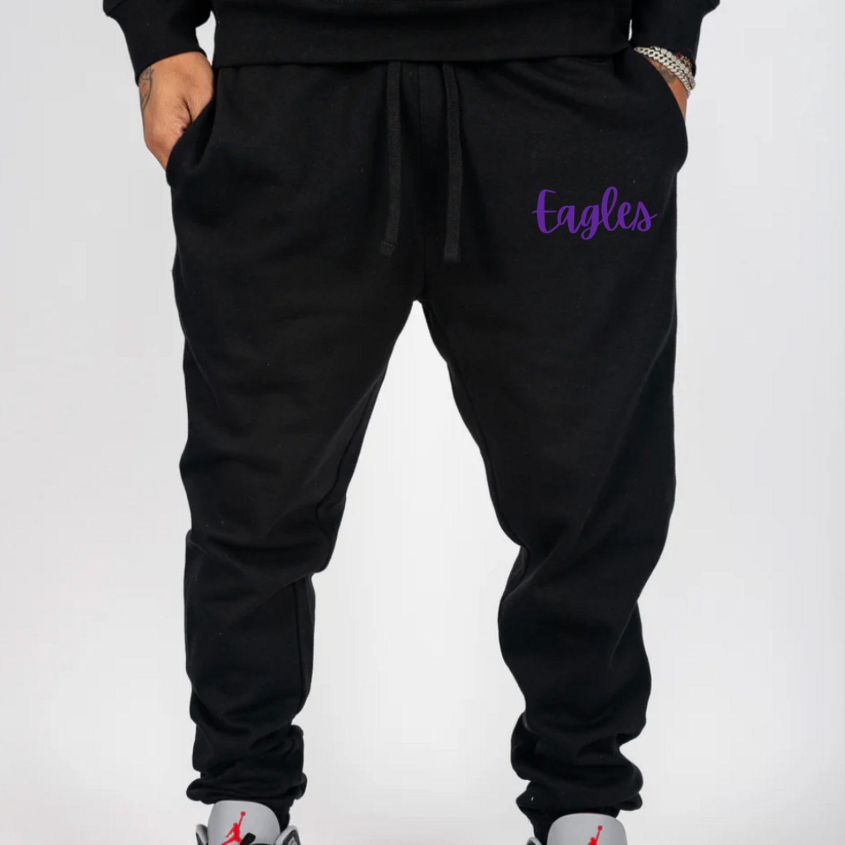 SUPERLINE Eagles Embroidered Joggers