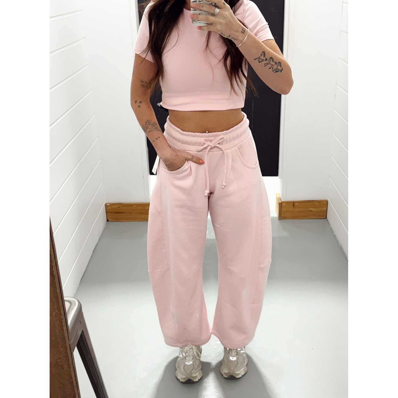 Fleece Baggy Barrel Sweatpants