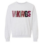Gildan Vikings Patchwork Crew