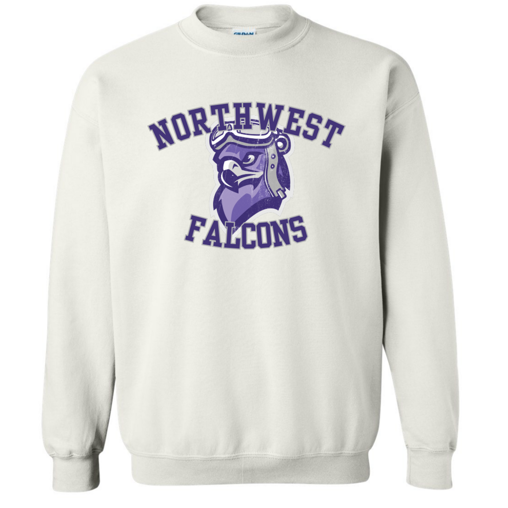 Gildan Northwest Falcons Logo Crew