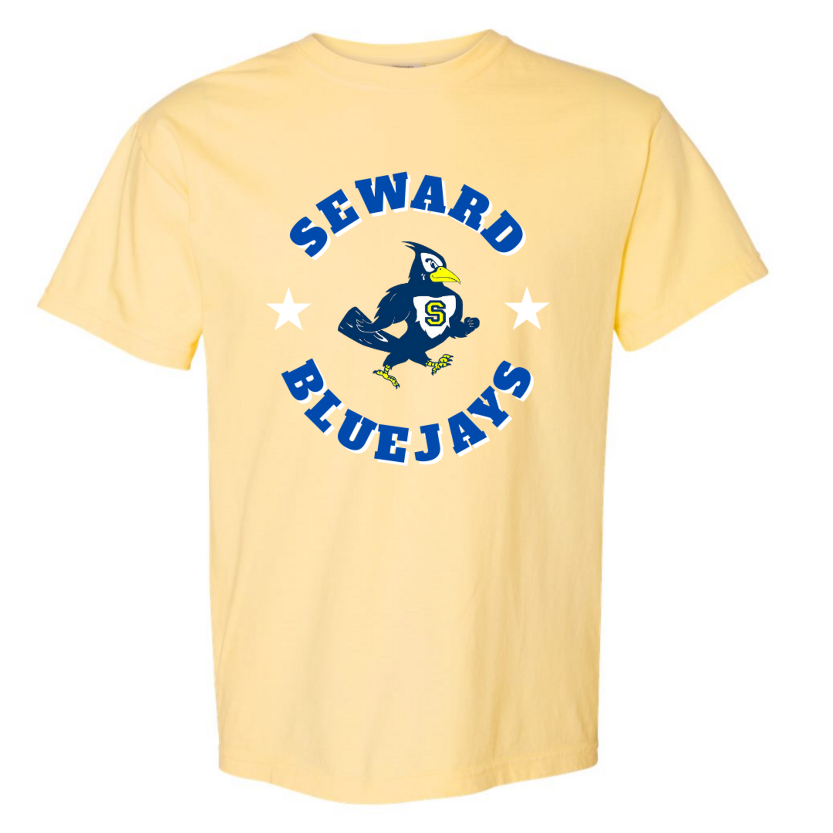 comfort colors Seward Bluejays Circle Tee