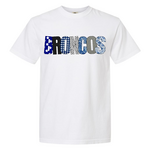 comfort colors Broncos Patchwork Tee