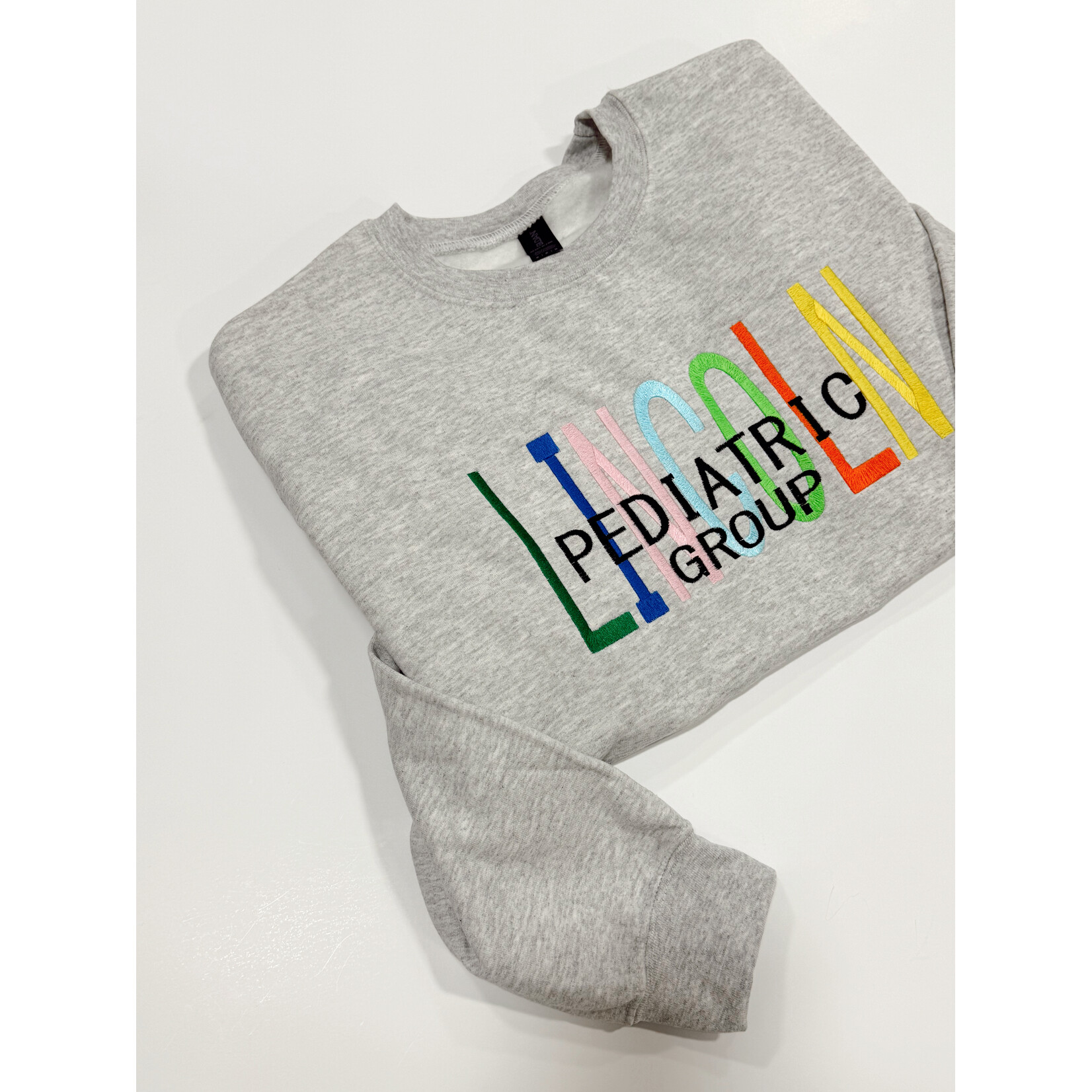 Gildan Lincoln Pediatric Group Embroidered Crew