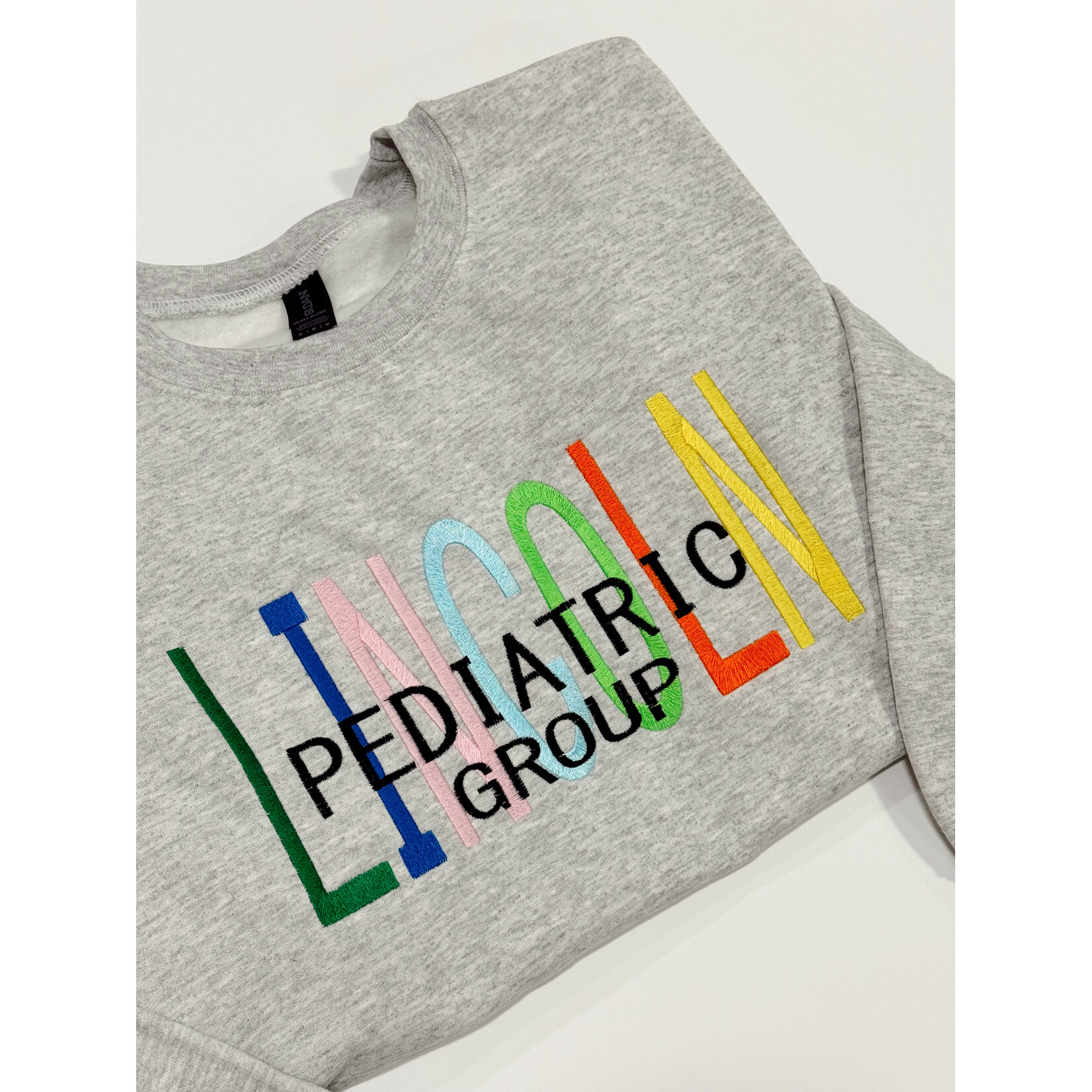 Gildan Lincoln Pediatric Group Embroidered Crew