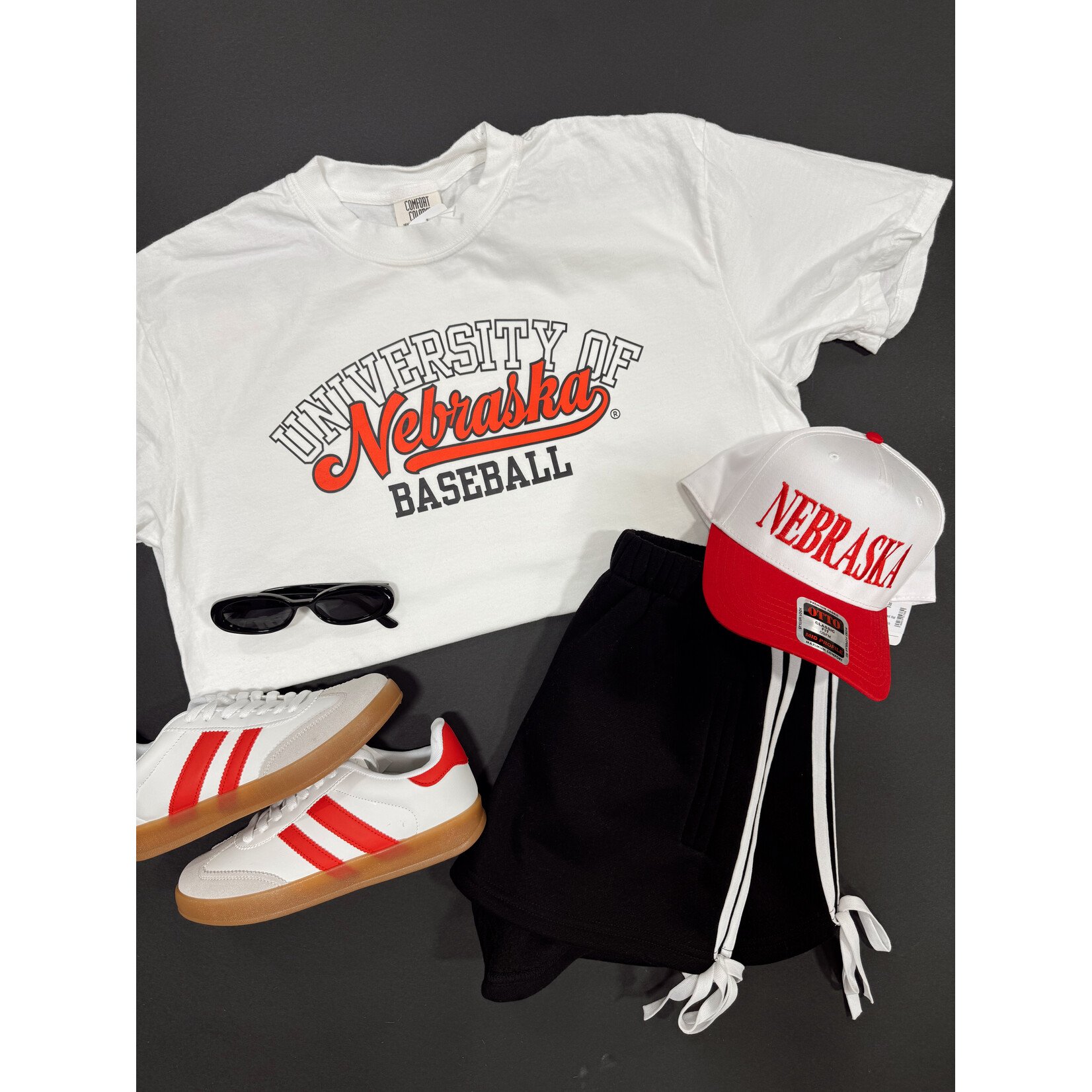 comfort colors University of Nebraska Baseball Tee