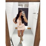 Lace Trim Mini Skirt