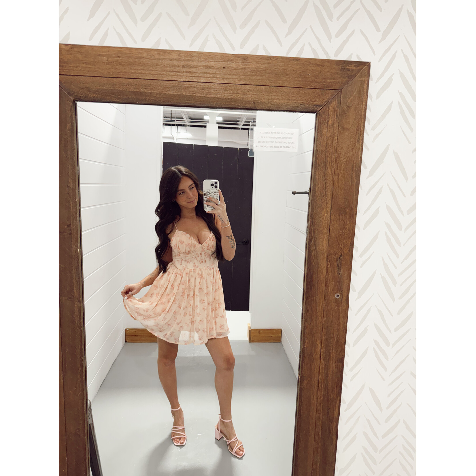 Rosewater Reverie Corset Mini Dress