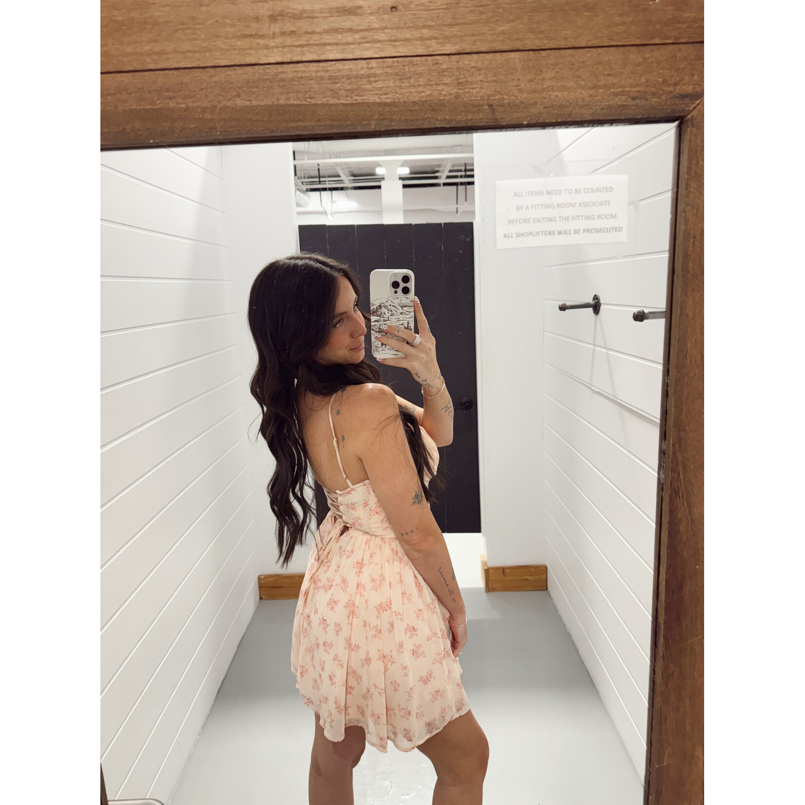 Rosewater Reverie Corset Mini Dress