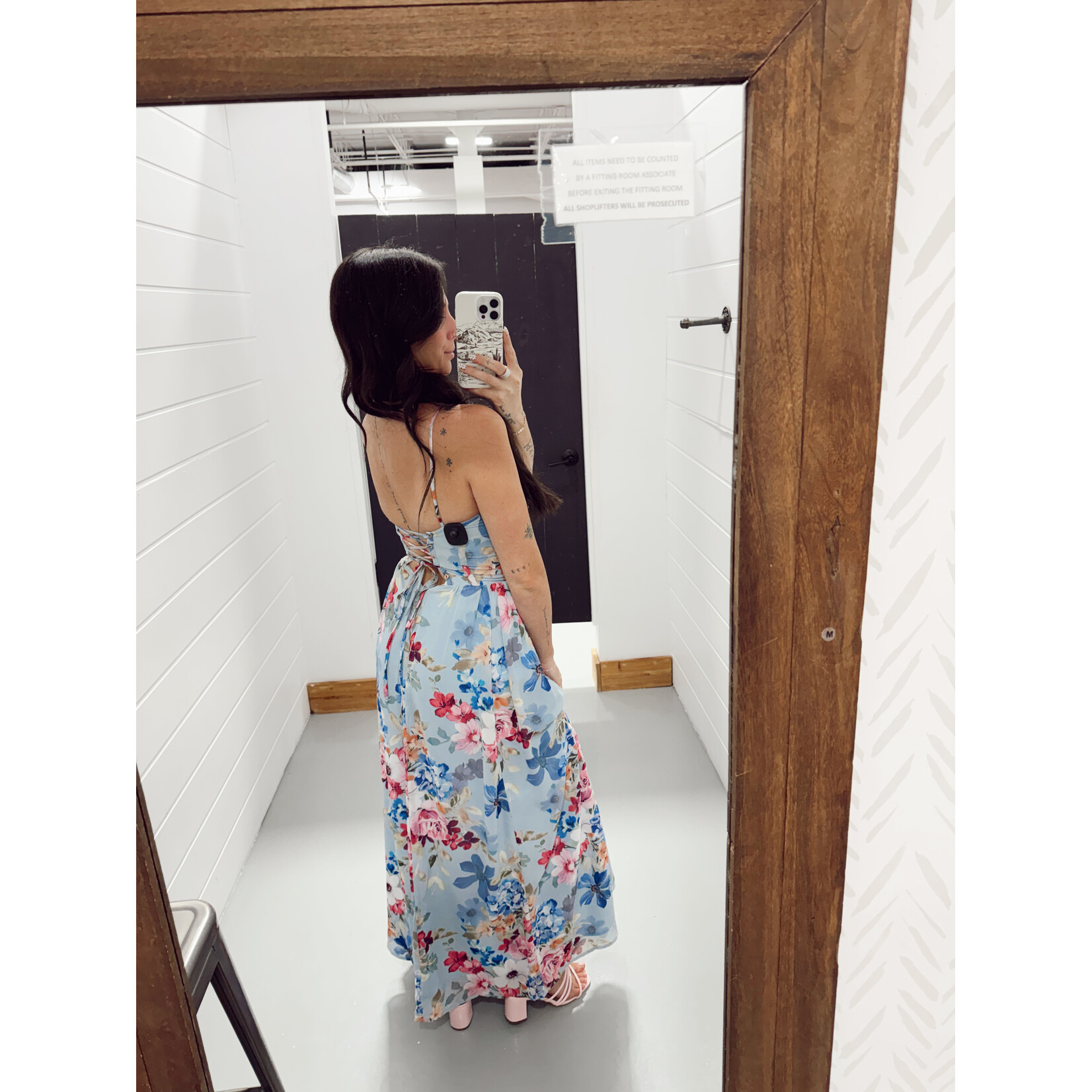 Corset Floral Maxi Dress