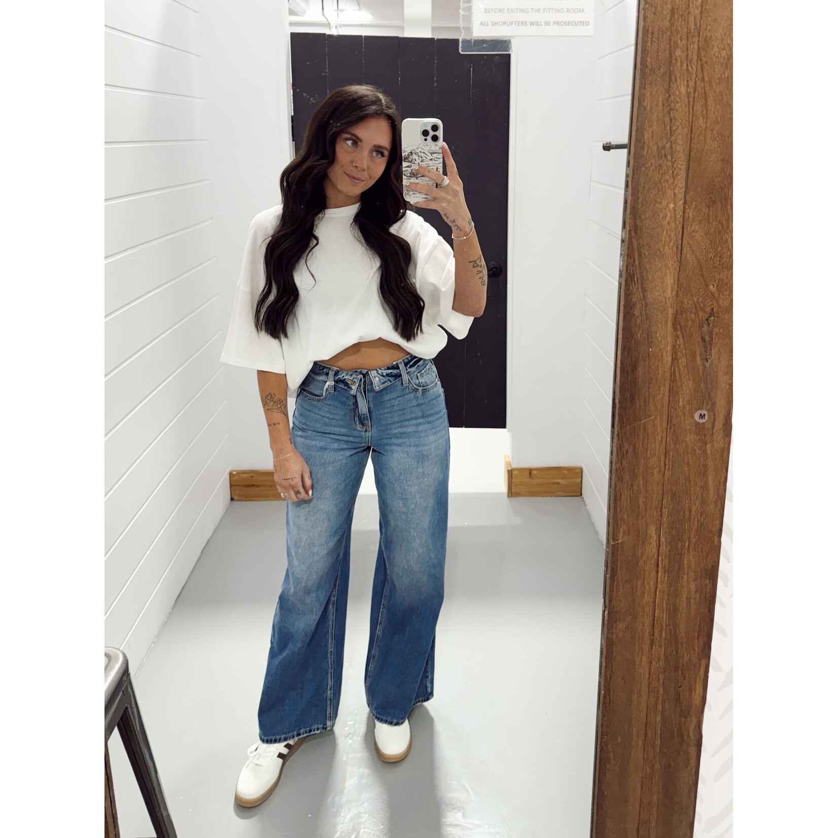 High Rise Wide Leg Folded Waistband