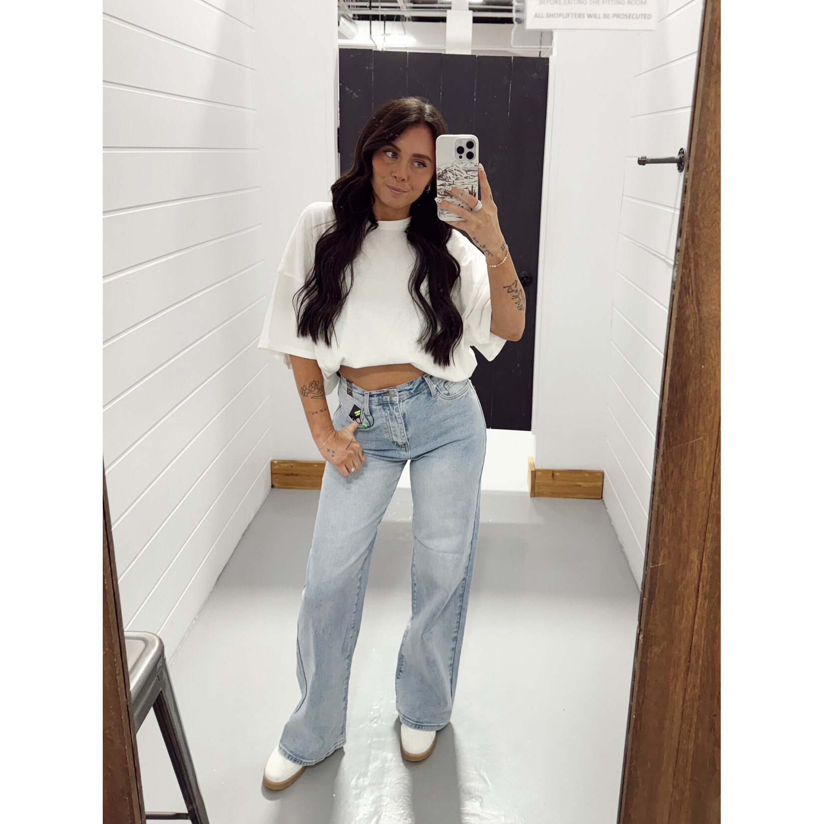 High Rise Wide Leg Jean