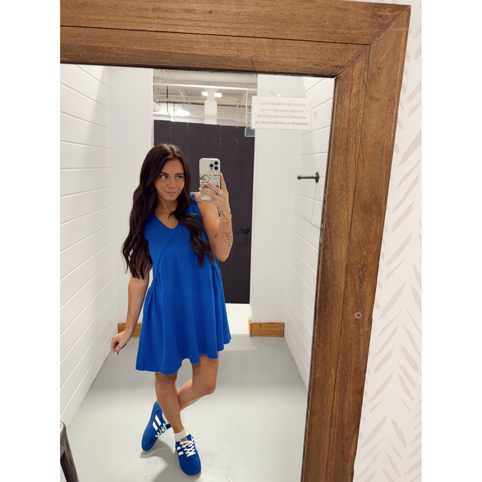 Sleeveless V-Neck Mini Dress