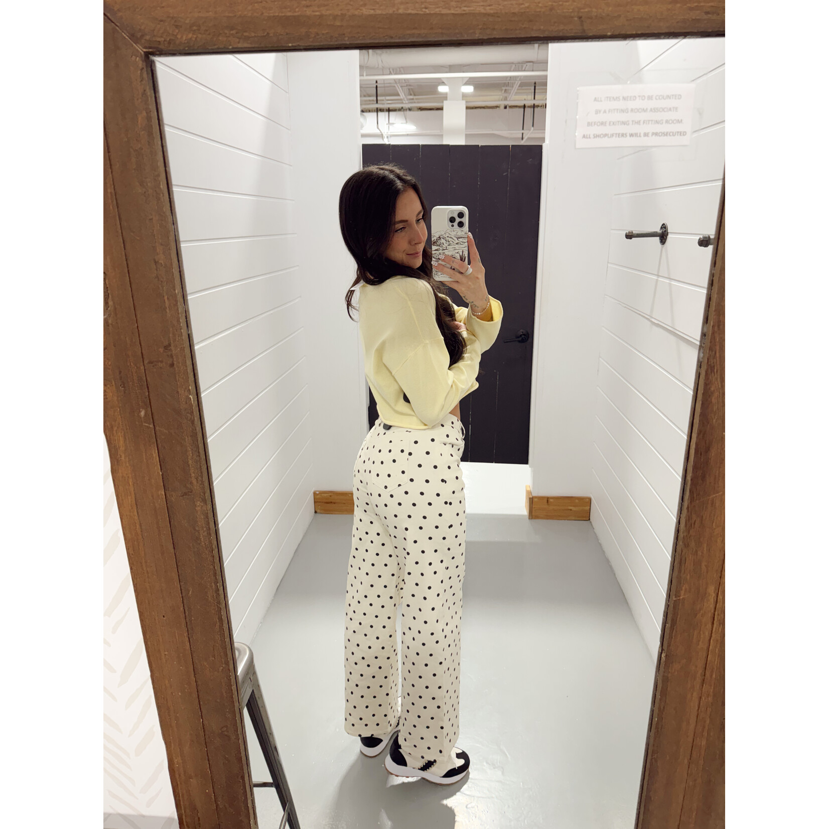 Drop Shoulder V Neck Cropped Sweater