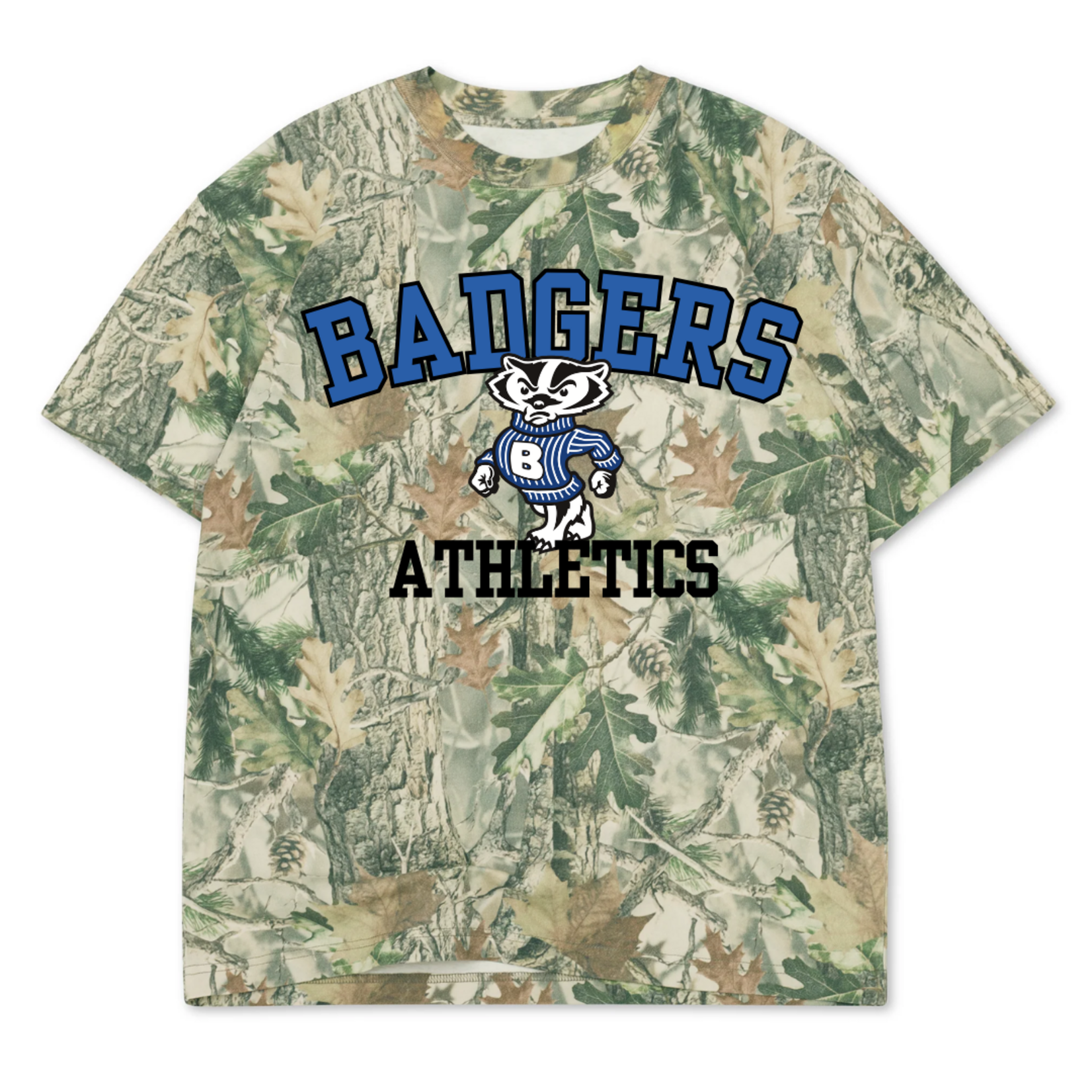 Cotton Collective Badgers Athletics Camo Tee
