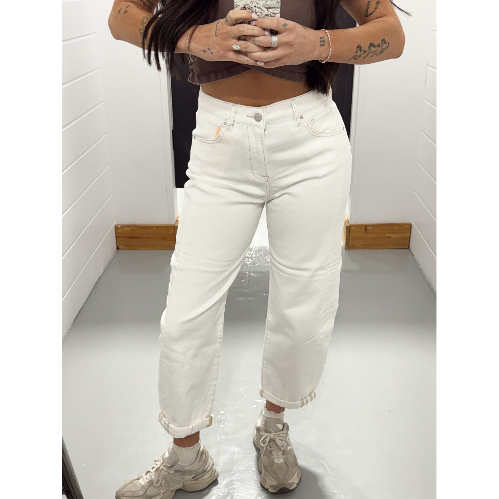 High Rise Barrel Jean