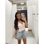 Cherry Print Sweetheart Crop