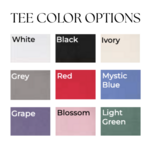 comfort colors Custom Baseball/Softball Number Tee