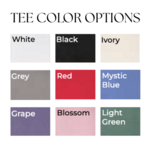 comfort colors Custom Curved Stitch Baseball/Softball Tee