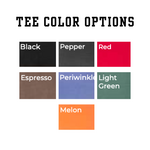 comfort colors Custom Game Day Embroidered Tee