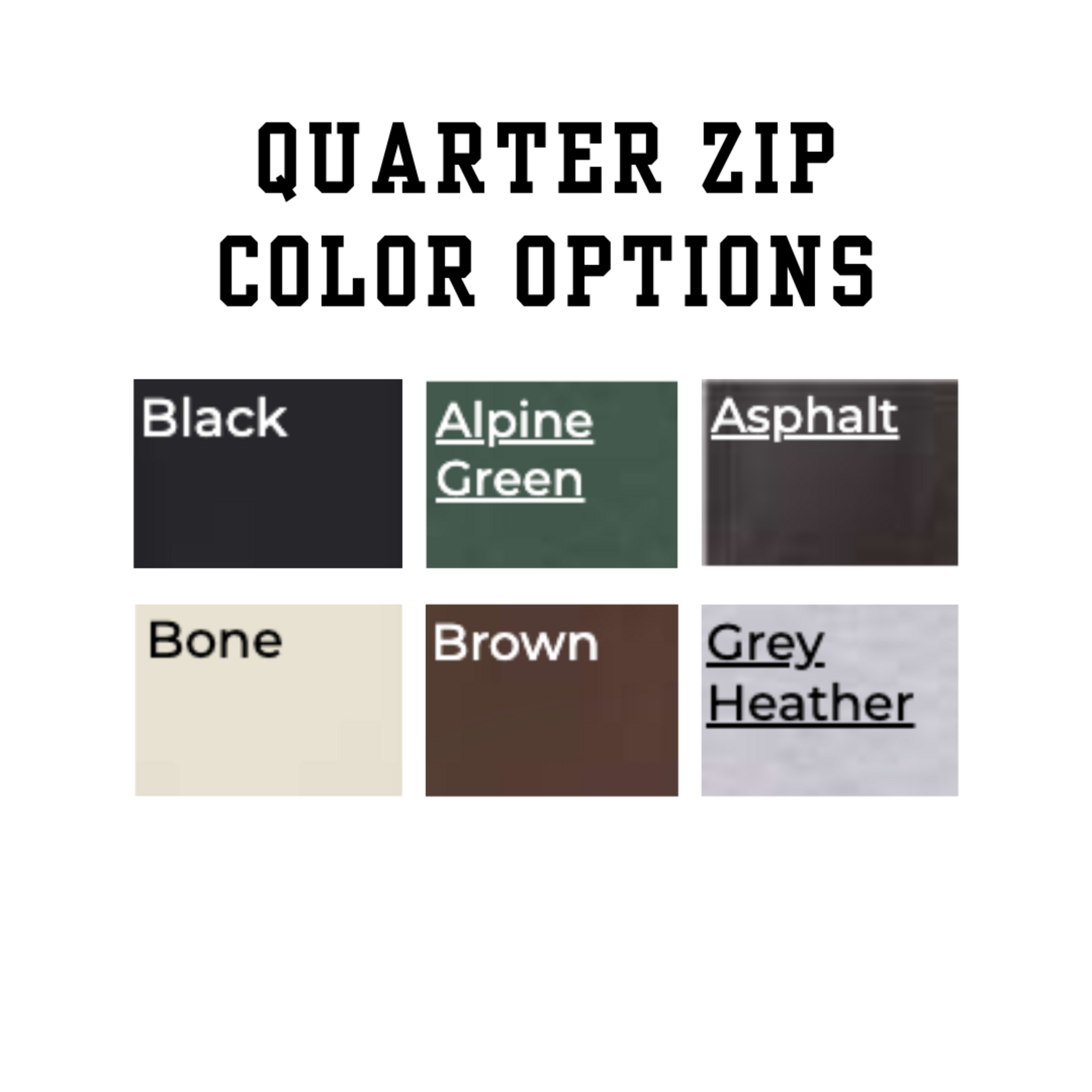 Independent Trading Co Custom Fabric Embroidered Quarter Zip