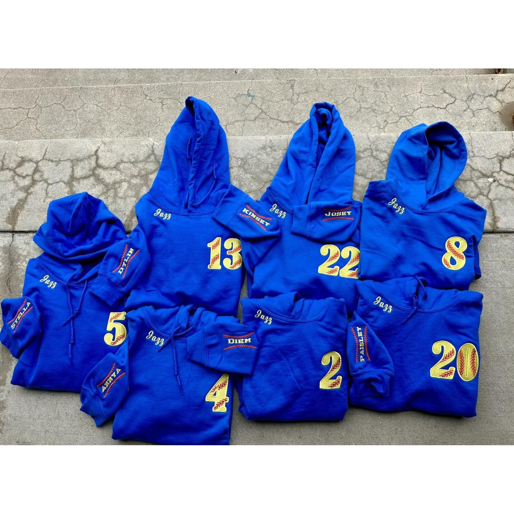 Gildan Baseball/Softball Custom Embroidered Hoodie