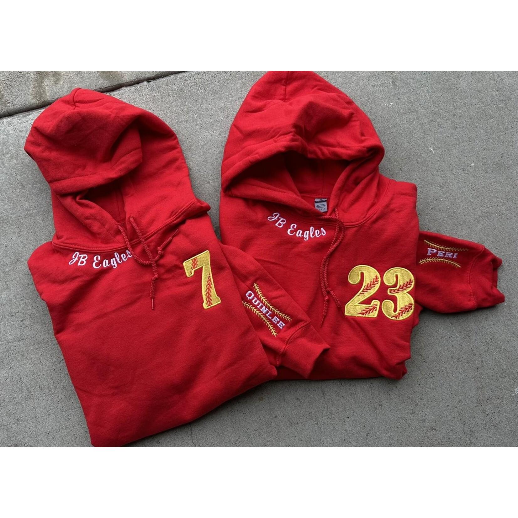Gildan Baseball/Softball Custom Embroidered Hoodie