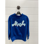 Nebraska Floral Backed Stitch Mockneck