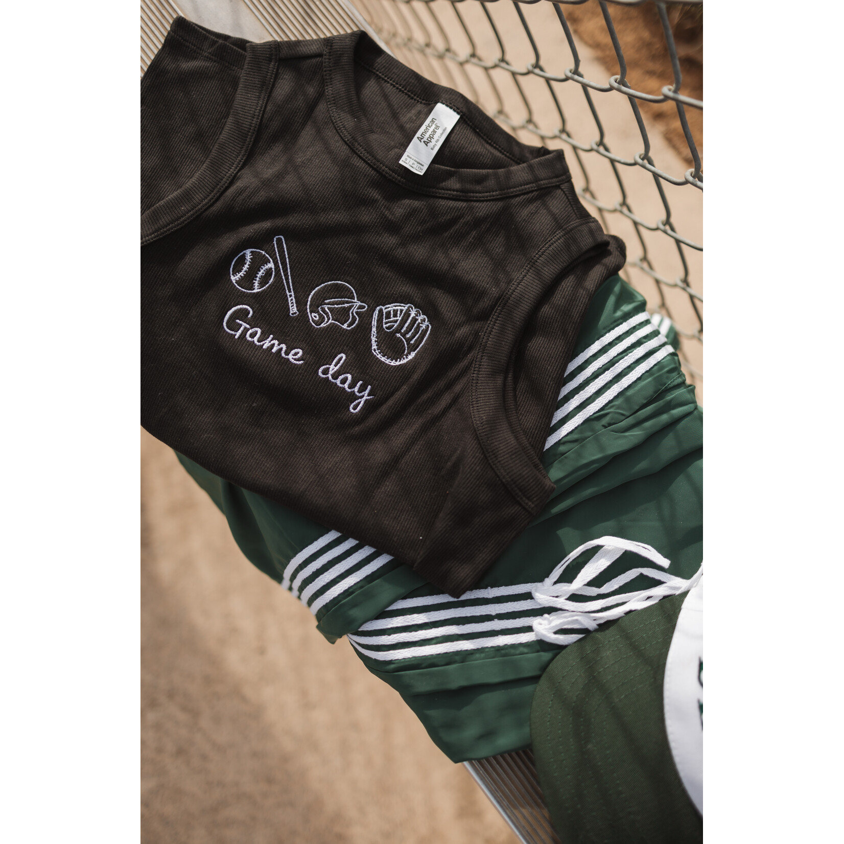 American Apparel Game Day Embroidered Tank