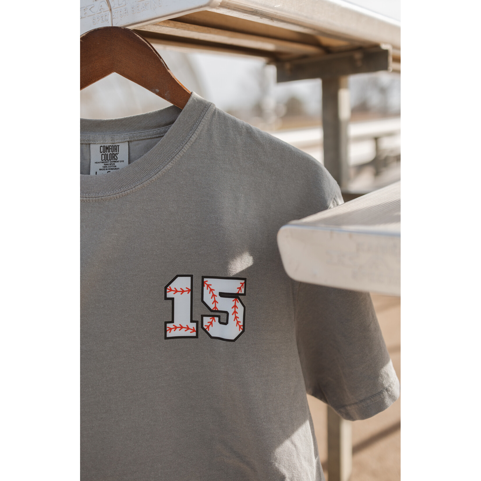 comfort colors Custom Baseball/Softball Number Tee